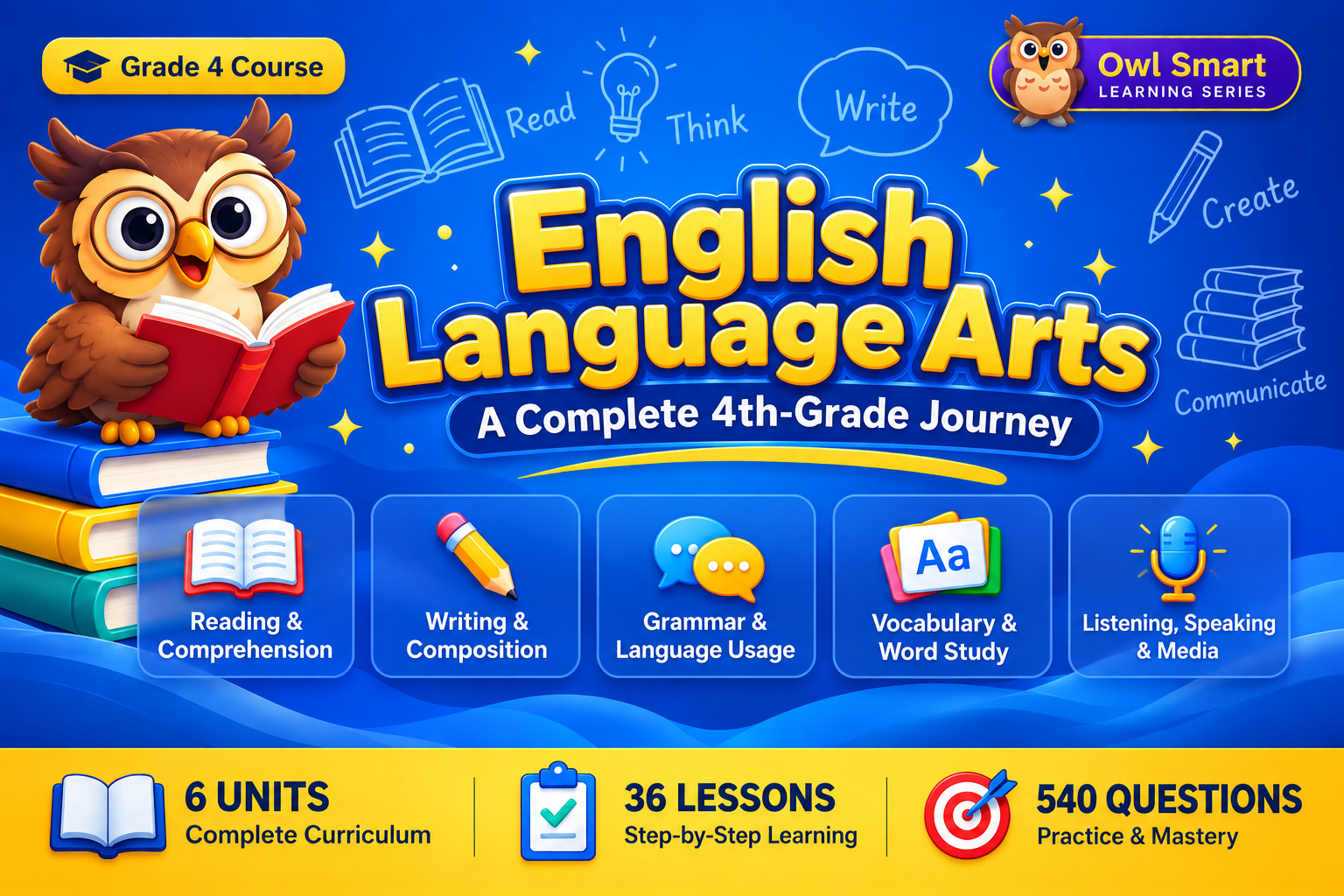 Owl Smart Grade 4: English Language Arts (ELA)